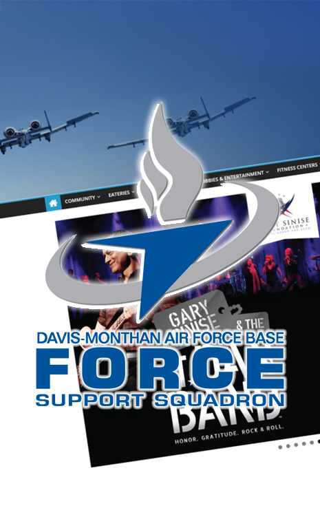 A blue logo is centrally placed in the image, which features two military airplanes flying in the background.